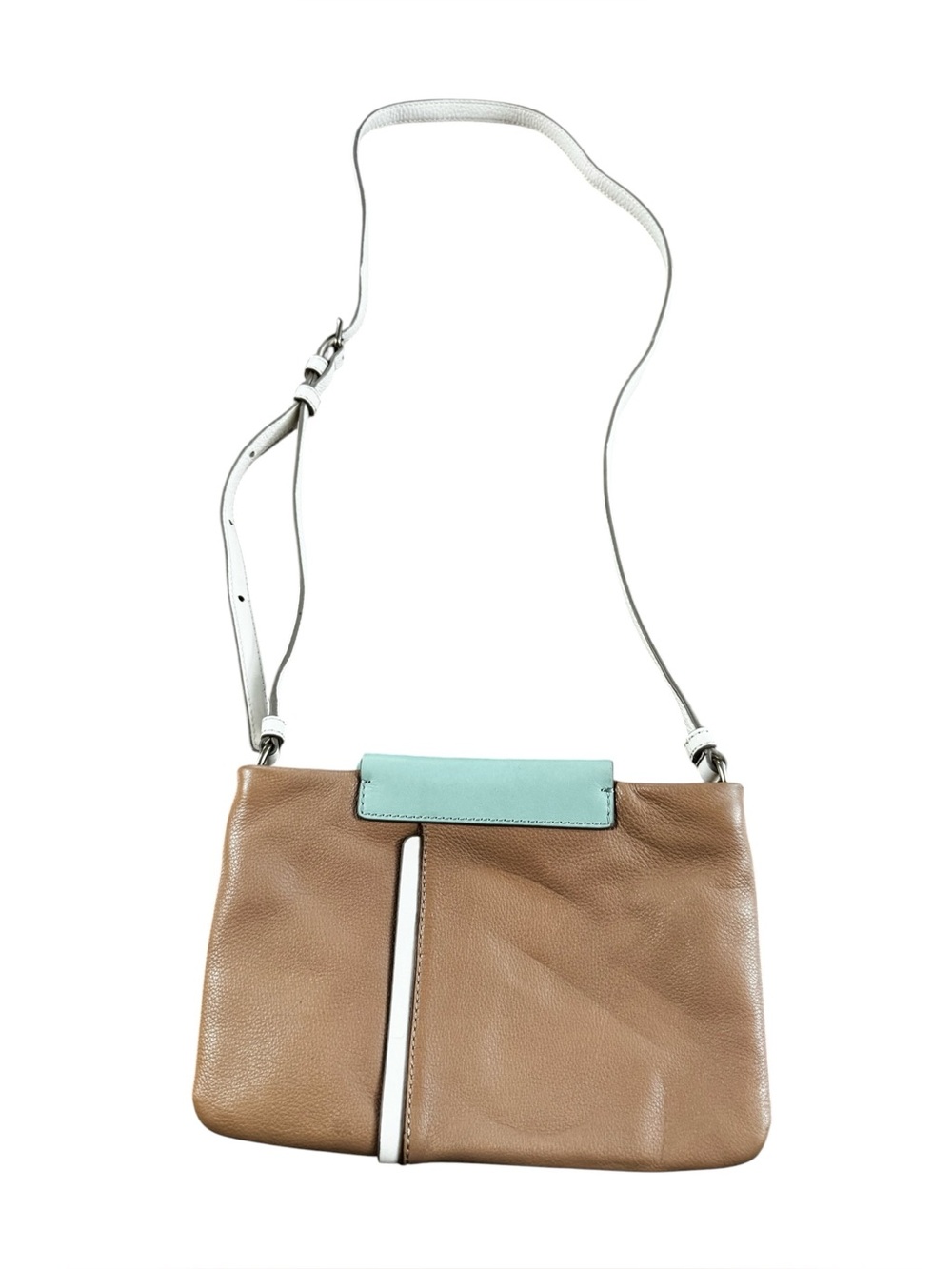 Marc By Marc Jacobs Tan/Green Round The Way Girl Percy Leather Crossbody Bag